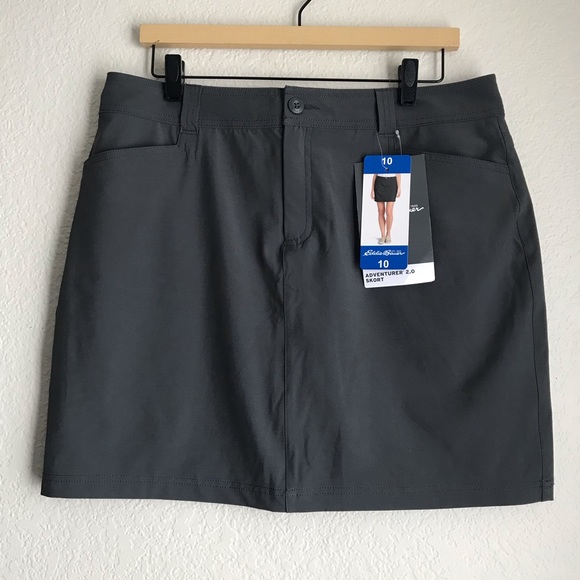 Eddie Bauer Pants - New Eddie Bauer Adventurer 2.0 Skort Grey size 10